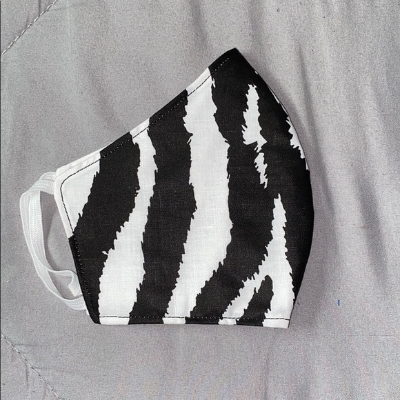 Zebra Print Face Mask - Picture 1 of 2